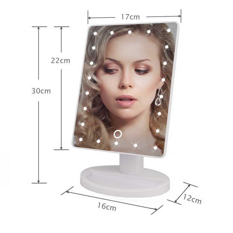 22 LED Touch Screen Makeup Large LED Mirror